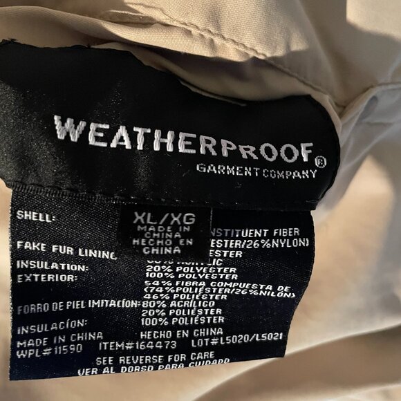 Weatherproof Garment Co. Faux Fur Reversible Zip-Up Vest Tan, Size XL EUC - Picture 9 of 10